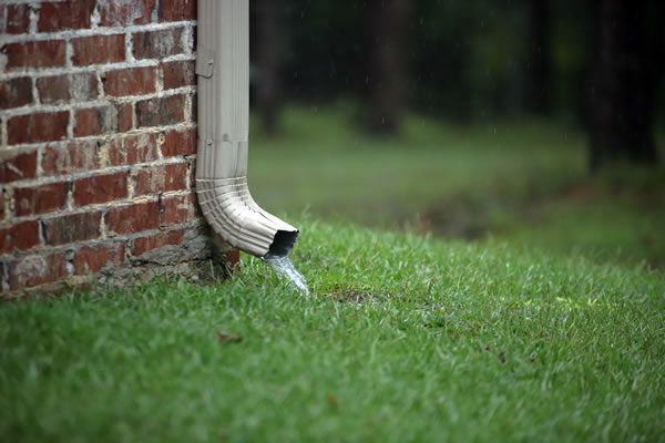 Clogged down spout removal, cleaning Nashville